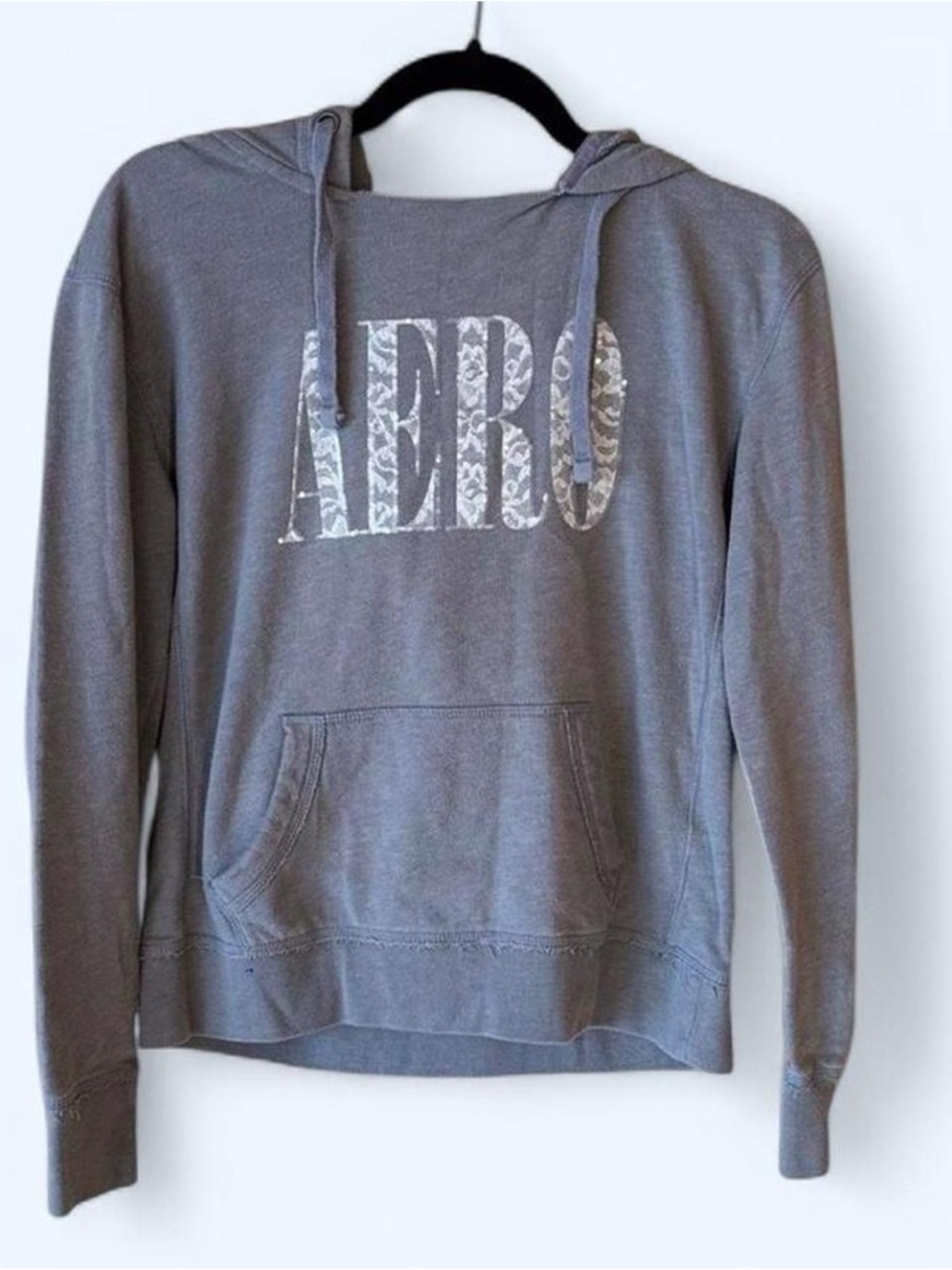 Aeropostale Gray Pullover Hoodie